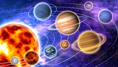 soleil, astronomie, saturne, neptune, jupiter, planète, mercure, orbite, terre, uranus, espace, vénus, mars