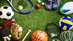 gras, basebolltra, volleyboll, bordtennis, badminton, fjaderboll, gymnastiksko, tennis, racket, idrott, boll