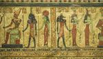 ankh, baton, hieroglyphes, pharaon, anubis, deesse, rituel, trone, dieu