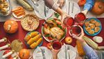 citrouille, candelabre, thanksgiving, patatedouce, epidemais, toast, tarte, pomme, dinde, mais