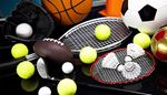 voetbal, uitrusting, handschoen, golfclub, badminton, bal, tennis, shuttle, racket, net, sport