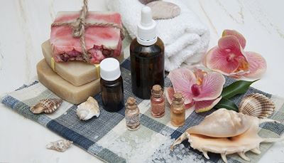 orchid, stone, essence, seashell, pipette, towel, seasalt, soap, spa, vial
