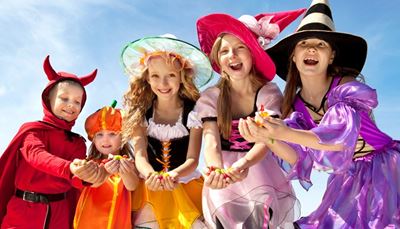 pălărie, șireturi, violet, costum, încapeînmână, curea, bomboană, halloween, coarne, drăcușor, dovleac