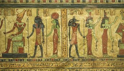 stav, ritual, anubis, hieroglyffer, farao, gudinde, trone, gud, ankh