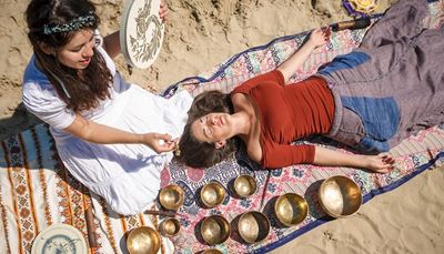 suknja, tamburin, meditacija, prekrivač, rame, pijesak, zdjela, vjenčić, džep