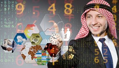nyakkendő, keffiyeh, arabférfi, százalék, grafikon, szerződés, szám, borosta, plusz, pénz, kérdés, kukacjel