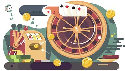 roulette, slotmachine, gambling, diamonds, cigar, spades, hearts, clubs, match, coin