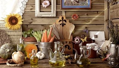 buča, stepalnik, sončnica, posoda, kuhinja, korenček, oljke, metulj, čebula, česen, olje, strok