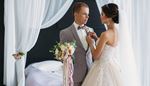 bouquet, boutonniere, bridalveil, wedding, ribbons, bowtie, groom, lace, tiara