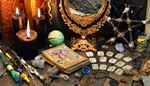 runes, esoterism, crystal, mirror, moth, pendant, star, candle, tarot, flame
