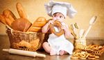 baguette, chef'shat, mallet, bread, bakery, croissant, basket, rollingpin, sushki, bagel, baby