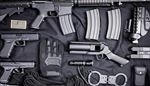 trigger, assaultrifle, flashlight, flaregun, glove, ammunition, flag, rope, gun, firearm, magazine, handcuffs