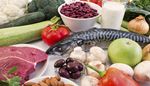 paprika, champignon, blumenkohl, brokkoli, lebensmittel, zucchini, mandeln, fleisch, milch, bohnen, makrele, gurke, oliven, tomate