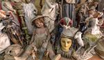 фигурка, подсвечник, статуэтка, голова, корона, кукла, младенец, монах, лицо, верблюд
