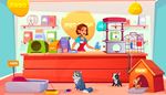 counter, kennel, petfood, cattree, parrot, chihuahua, fishy, petshop, cat, cage