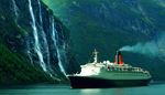 stern, waterfall, cruiseship, cruise, smoke, funnel, hull