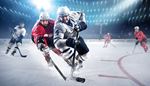 ice, hockeyplayer, sport, iceskates, hockeystick, icerink, gloves, four, helmet, puck, hockey