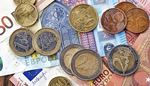 ten, signature, europeanunion, euro, banknote, bridge, stained, coins, one, five, fifty, two, arch