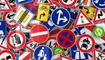 pedestrians, cross, trafficlight, motorcycle, children, automobile, length, sign, arrow, bicycle, truck