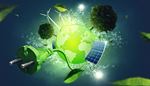 plug, energy, solarpanel, water, planet, green, light, bulb, earth, windturbine, tree