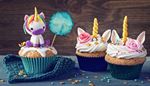 cupcake, unicornio, cuerno, natamontada, orejas, rosa
