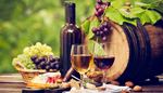 olivtrad, vinodling, vindruvor, vinranka, korkskruv, flaska, tunna, vin, korg, not, kork, ost