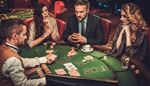 suit, gesture, necktie, croupier, casino, blackjack, stake, vest, glass, deck, gambler