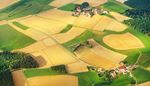 landlot, agriculture, village, farm, field, forest, house, road, roof